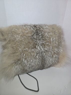 Real Canadian Coyote Skin Fur Arm Muff Warmer